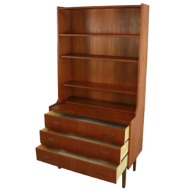 Hoge boekenkast / secretaire 'Jordaan'