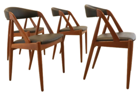 Set van 4 Kai Kristiansen voor Schou Andersen stoelen