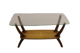 Salontafel met glazen blad