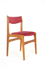 Set van 4 stoelen Erik Buch model 89 'Tjele'