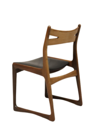 Set van vier Deense eetkamerstoelen