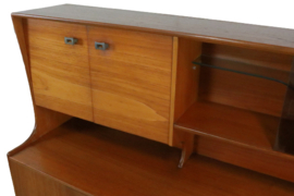 Highboard Brutalist met glas 'Aisby'