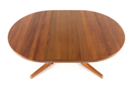 Gudme ronde 2x verlengbare eettafel 'Nabbe'