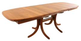 Deens design 2x verlengbare ovalen eettafel 'Skarrild'