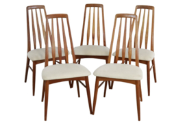 Set van 5 eetkamerstoelen Eva - Niels Koefoed "Hvidovre"