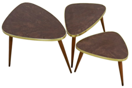 Set van 3 Nesting tables 'triangle'