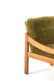 Pine fauteuil 'Gassel' Green