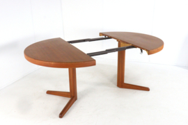 Ronde 2x verlengbare eettafel 'Blans'