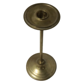 Messing kandelaar met druppelvanger