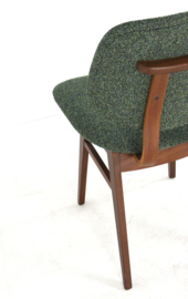 Set van 6 Nederlandse eetkamerstoelen 'Zegge'