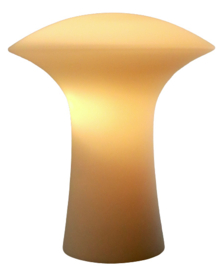 Melkglazen mushroom lamp