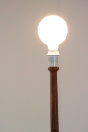 Deense teak vloerlamp