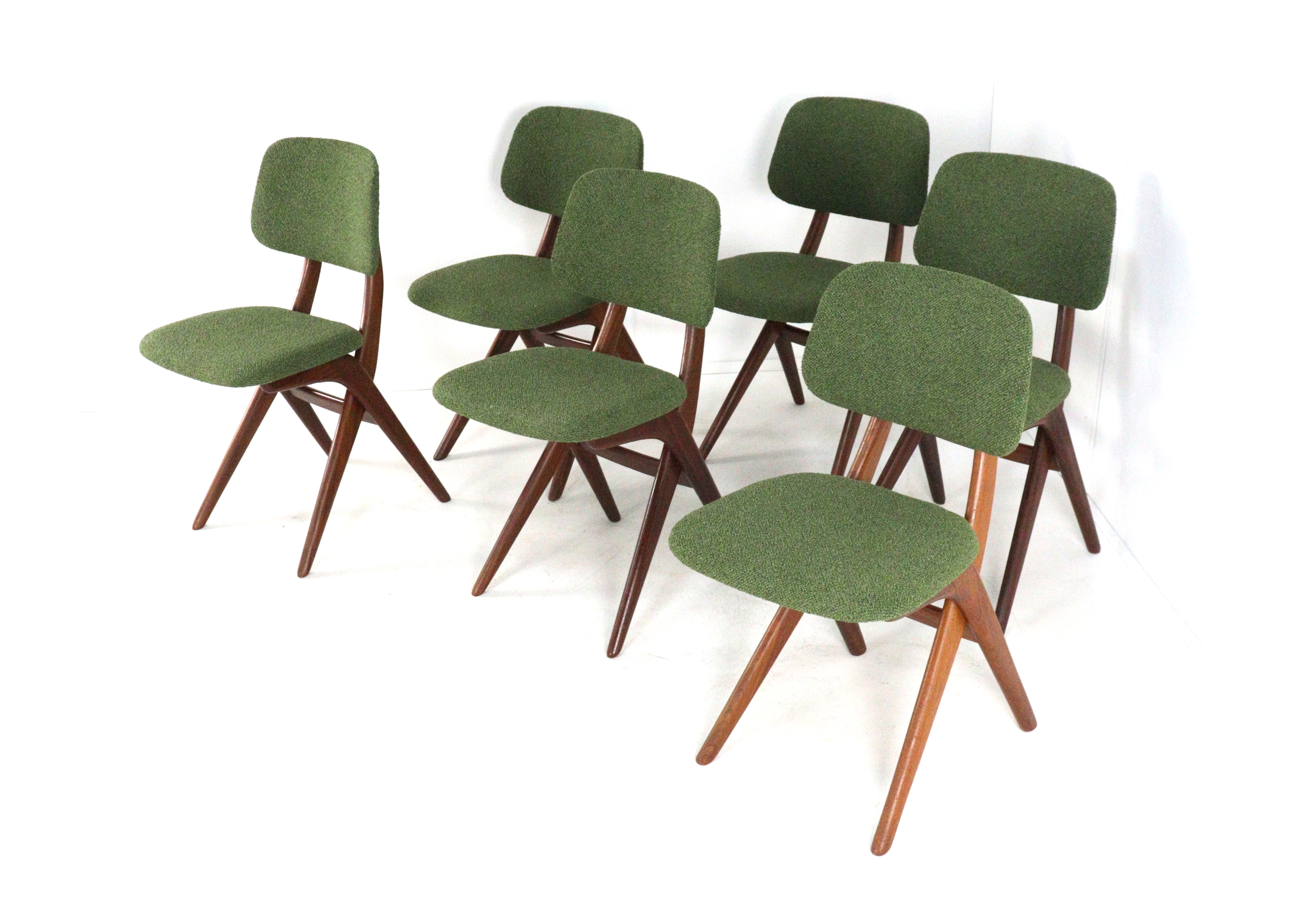 Set van 6 scissor stoelen - V.d. Veer Joure / A.w.a.
