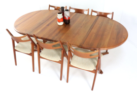 Glostrup ronde 2x verlengbare eettafel 'Kappendrup'