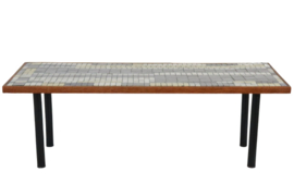 Bijzet/ plantentafel met mozaiek 'Stegen'