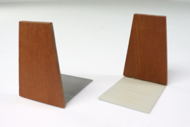 Set houten boekensteunen
