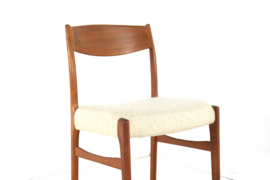 Set van 6 Arne Wahl Iversen voor Glygnore mobelfabrik stoelen