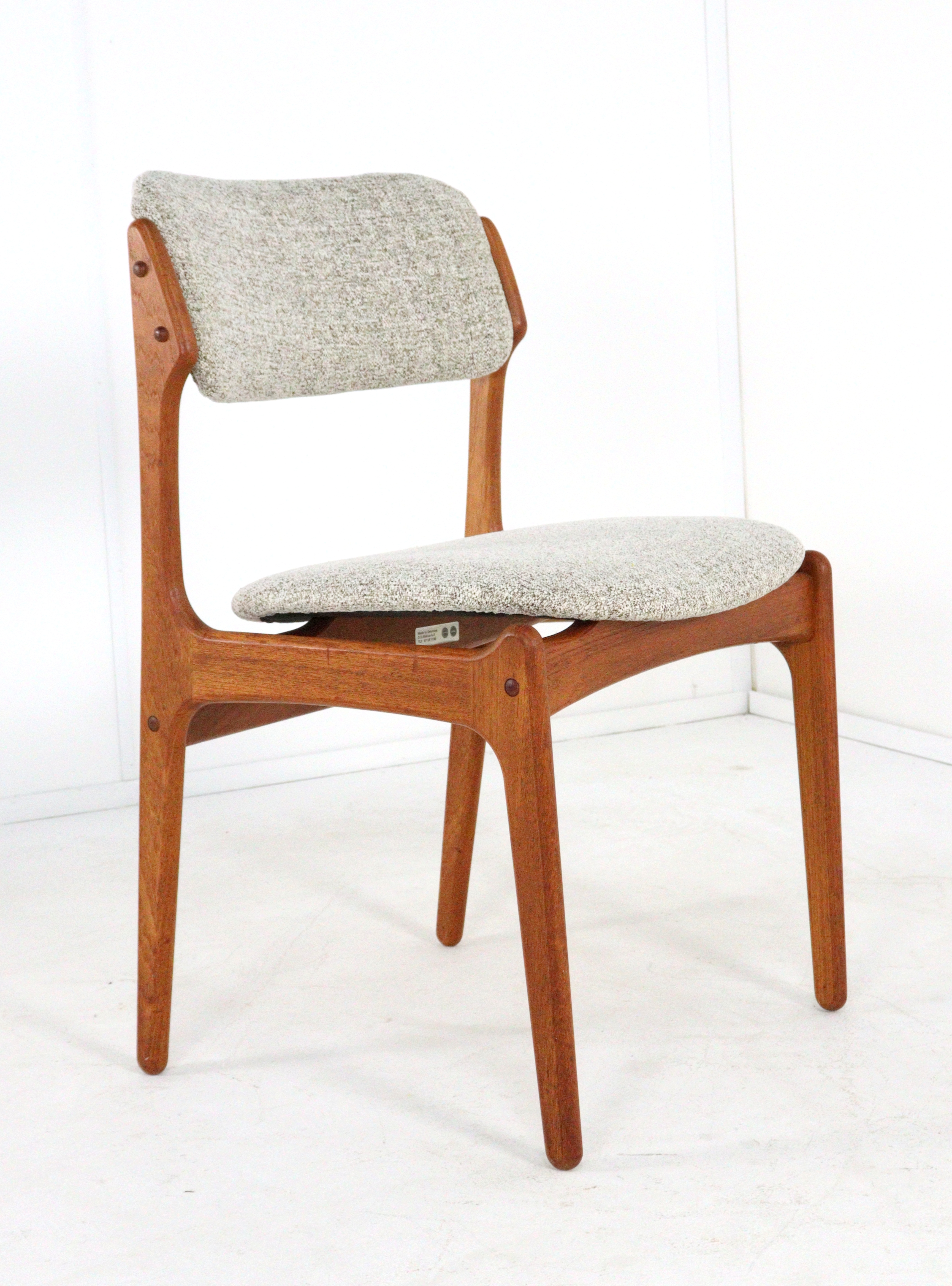 Set van 6 Erik Buch stoelen voor O.D. Møbler 'Bur'