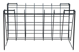 Zwart metalen lectuurbak