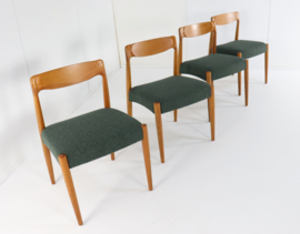 Set van 4 Deense stoelen 'Bjerremose'