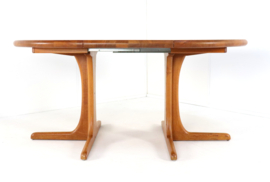 Ronde Deense 1x verlengbare eettafel 'Kalundborg'