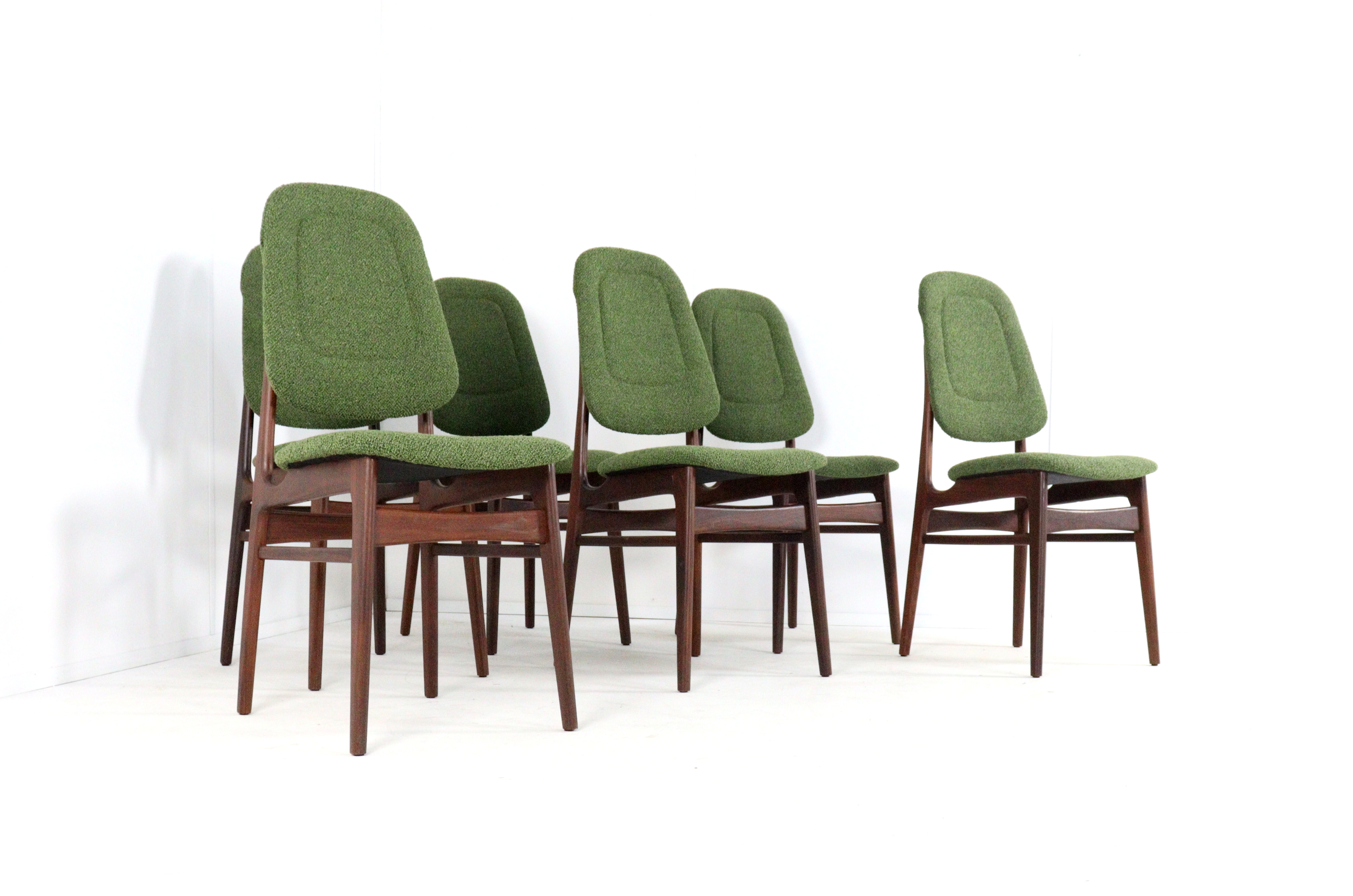 Set van 6 eetkamerstoelen 'Dieren'