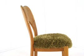 Set van 4 eiken eetkamerstoelen 'Seest'