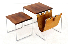 Brabantia nesting tables met lectuurhouder