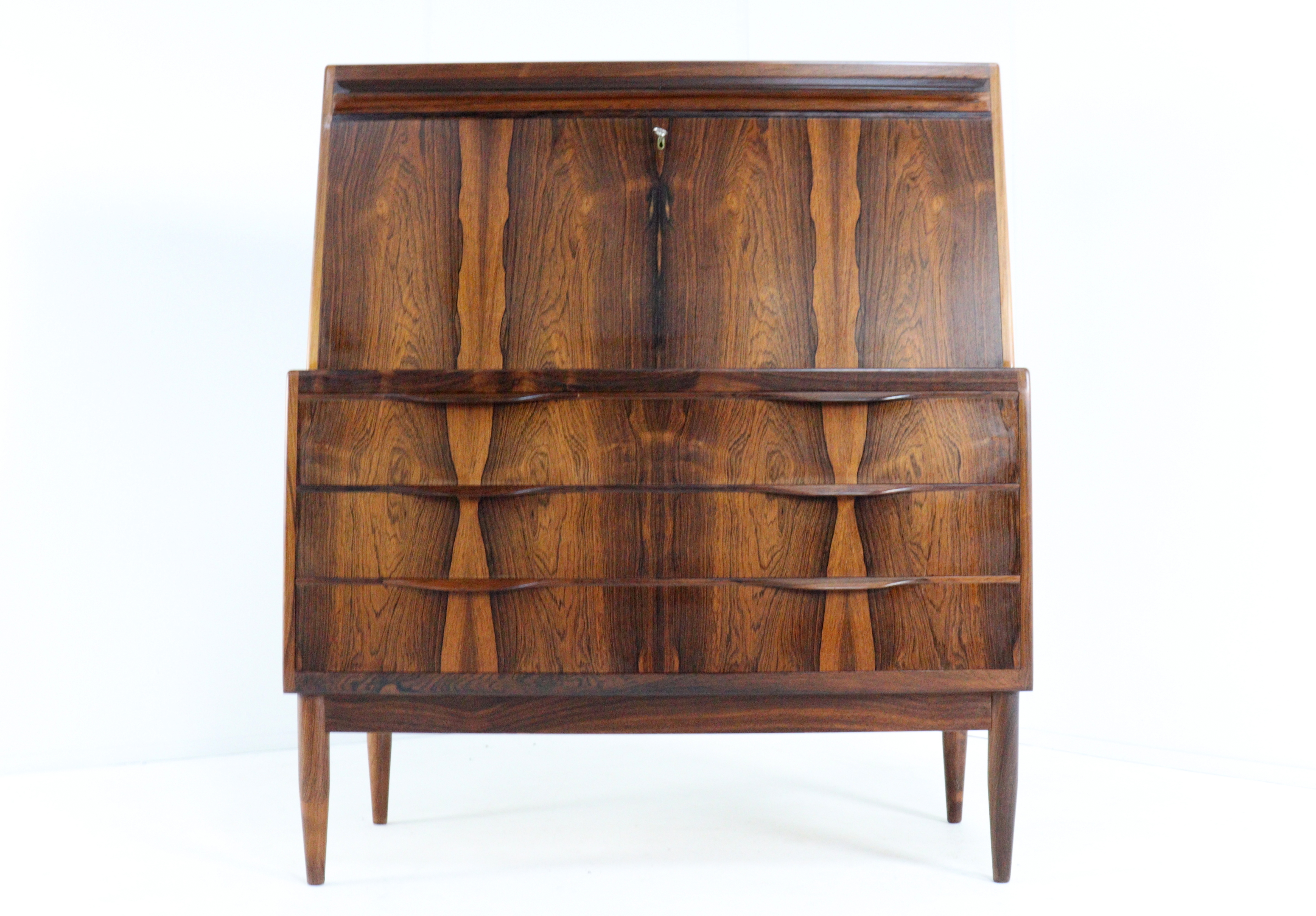 Erling Torvits voor Klim møbelfabrik palissander secretaire