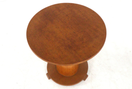 Art deco pedestel bijzettafel