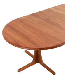 Ronde Deens design eettafel 2x verlengbaar 'Schlichting'