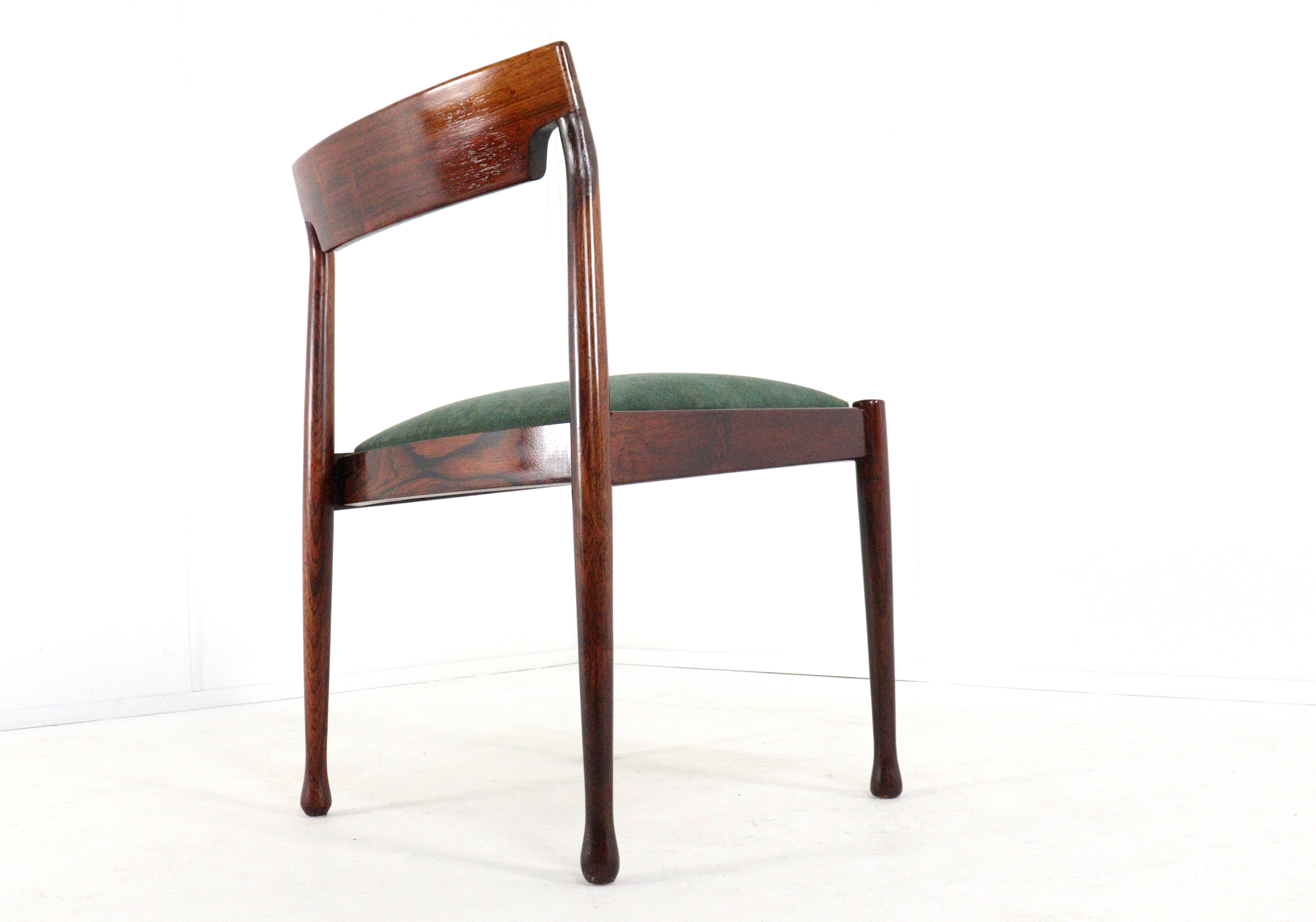 Set van 4 palissander eetkamerstoelen 'Havelte'