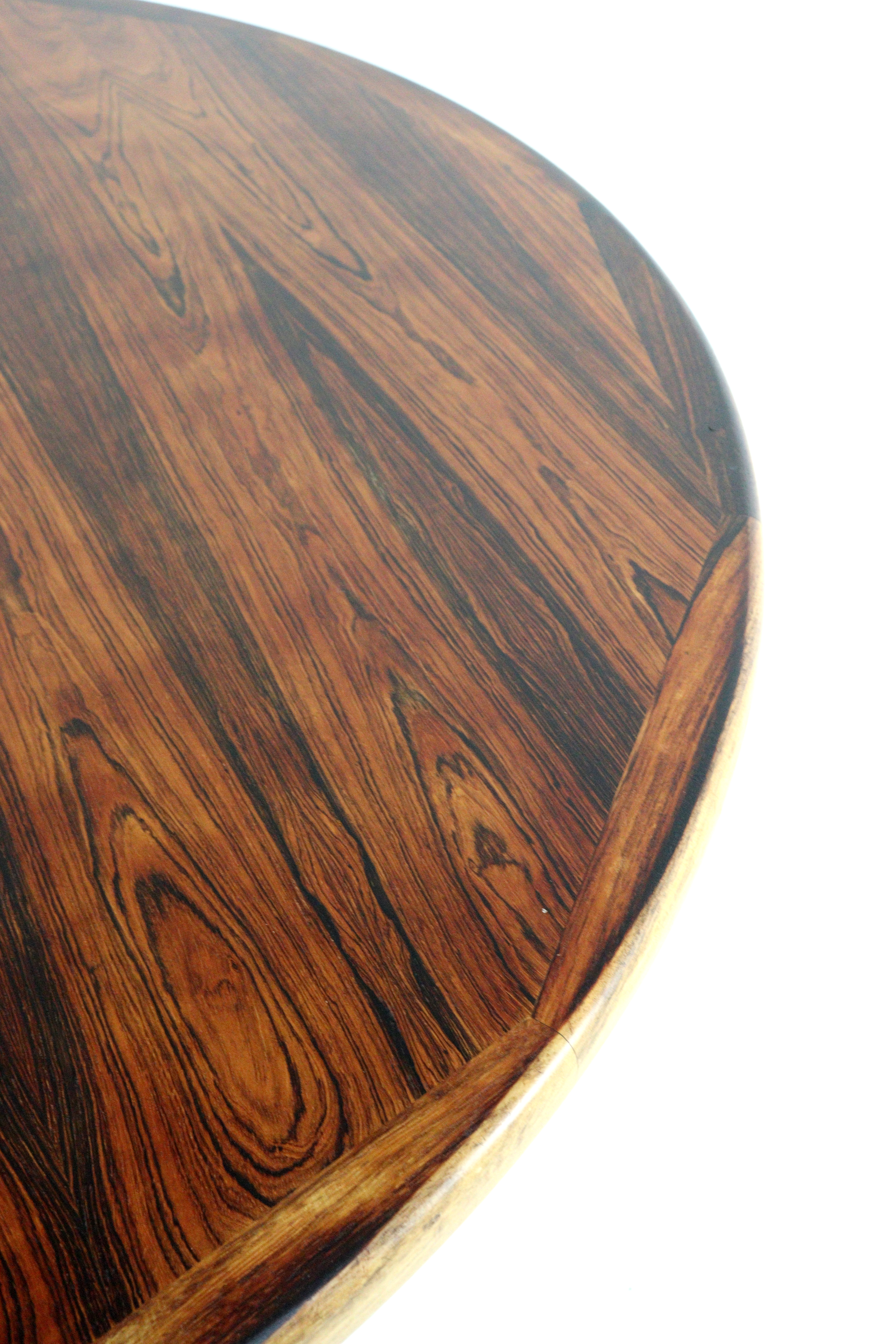 Ronde palissander verlengbare eettafel 'Timring'