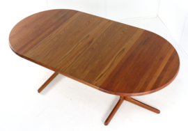 Ronde Deense 2x verlengbare eettafel 'Stuer'