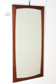 Vintage spiegel met teak rand