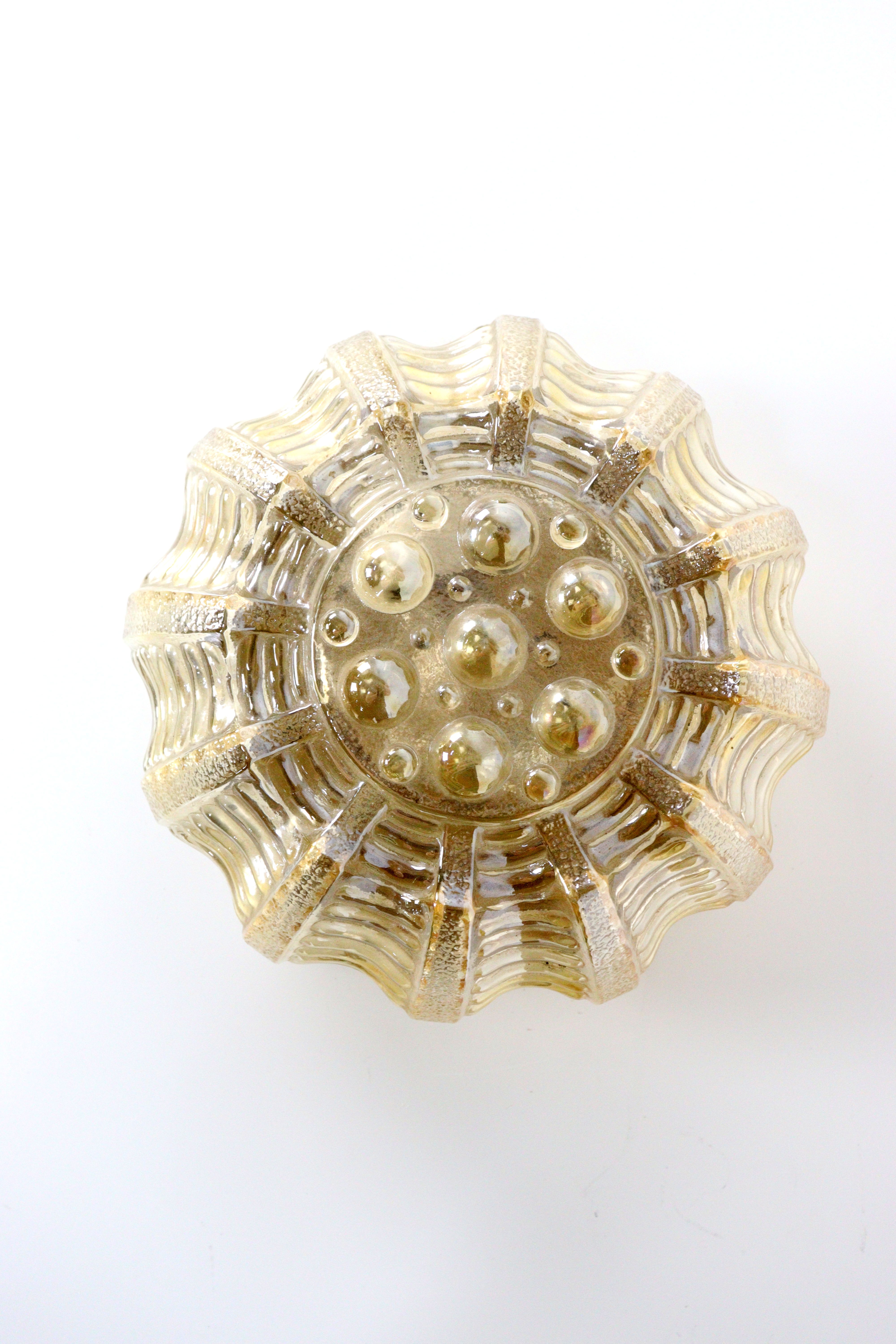 Amberkleurige plafonnière 'Jupiter'