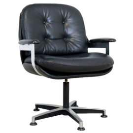 Lederen fauteuil "Blauwverlaat"