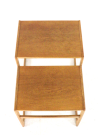 Set of 2 eiken nesting tables