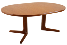 Ronde Deense 2x verlengbare eettafel 'Sibberup'