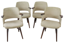 Set van 4 Pastoe eetkamerstoelen FT30 Cees Braakman 'Rotterdam'