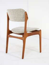 Set van 8 Erik Buch eetkamerstoelen 'Bur'