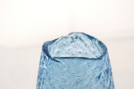 Glazen blauwe vaas