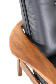 Fauteuil 'Bjorli' in leder | 2 stuks op voorraad