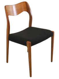 Set van 4 eetkamerstoelen Niels O Möller model 71