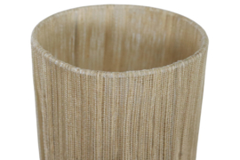 Keramieken lamp met rattan