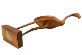 Houten flamingo