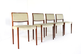 Set van 4 Niels O Möller model 80 stoelen