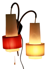 Set van 2 jaren '50 wandlampjes