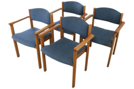 Set van 4 Deense eetkamerstoelen 'Exel'