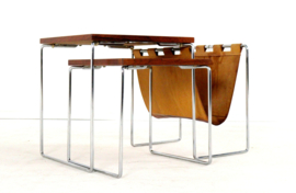 Brabantia nesting tables met lectuurhouder